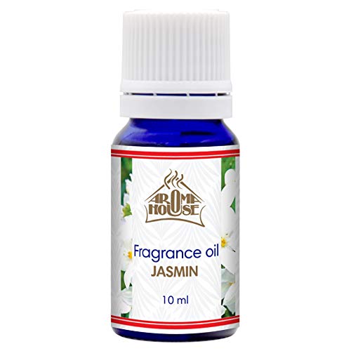 Jazmín Fragancia Aceite 10ml - para Aroma Lámpara & Difusor - Adecuado Para Hacer Velas & Jabones - Para Ramos Secos & Bolsitas Perfumadas - Productos Para Cuidado Cuerpo & Piel