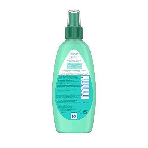 Johnson's Baby - Acondicionador spray No Más Tirones para niños, 3 x 200 ml