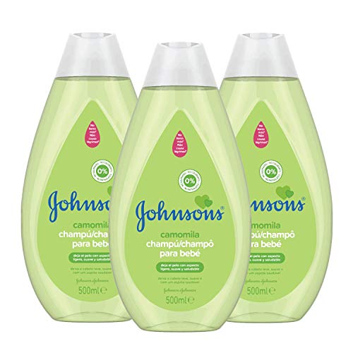 Johnson's Baby Champú Camomila, Ideal para Toda la Familia - 3 x 500 ml