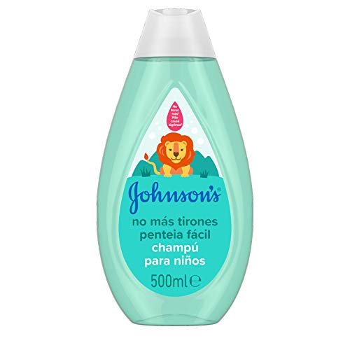 Johnson's Baby Champú No Más Tirones para Niños, Deja el Cabello Suave, Liso y Fácil de Peinar - 3 x 500 ml