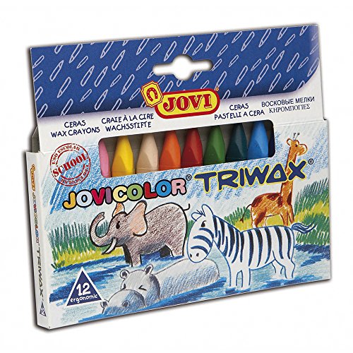 Jovi- Trimax Pack de 12 Ceras Triangulares (146009)