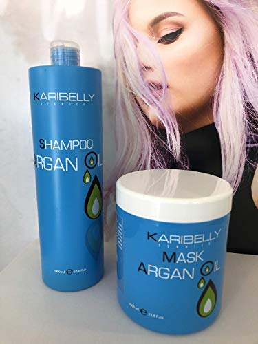 Karibelly Mascarilla para el Pelo de Argan con Omega 3 - 1000 ml