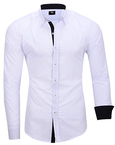 Kayhan Hombre Camisa, TwoFace White S