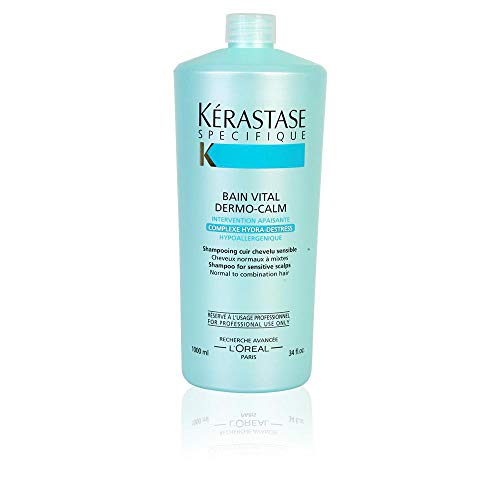 Kérastase Bain Vital Dermo-Calm, Champú Hipoalergénico, 250 ml