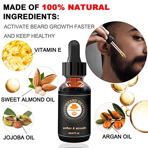 kit cuidado barba con champu barba, peine barba, cepillo barba, aceite barba, balsamo barba, tijeras barba, bolsa de almacenamiento,libro electronico cuidado barba regalos originales para hombre