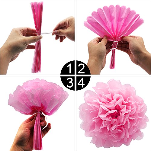 KUNGYO Decoraciones de Feliz Cumpleaños #35 Oro Rosa Happy Birthday Bandera Gigante Número 35 y Estrella de Helio Globos Cintas Flores de Papel Pom Globos de látex Fuentes Partido para Las Mujeres