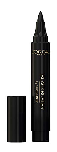 L´Oréal Paris Make Up Artist Eyeliner Super Liner Blackbuster, Lápiz de Ojos Trazo Fino y Grueso, Color Negro