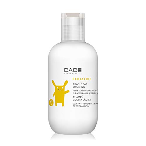 Laboratorios Babé - Champú Costra Láctea Pediátrico 200 ml, Cóstra Láctea, Cuidado del Cuero Cabelludo, Hidratante, Suavidad, Brillo, Regulación de Sebo, Eliminación de la Descamación