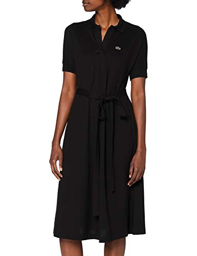 Lacoste EF2302 Vestido, Negro, S para Mujer