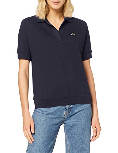 Lacoste PF0504 Polo, Azul (Marine), Small para Mujer