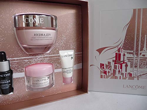 Lancome Hydrazen Crema Todo Tipo De Pieles 50 ml + Crema Noche 15 ml + Crema Ojos 5 ml+ Genifique Serum 7 ml