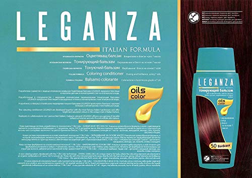 Leganza, 7 aceites naturales, bálsamo para el pelo de color cobre rojizo 40