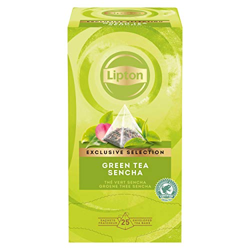 Lipton Green Tea Sencha, Té Verde Sencha, 1 caja con 30 pirámides