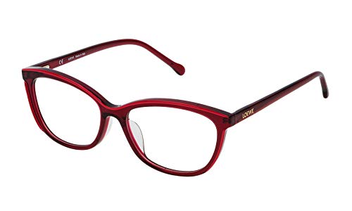 Loewe VLWA06M530GEV Monturas de gafas, Shiny Transparenteorange, 55 Unisex