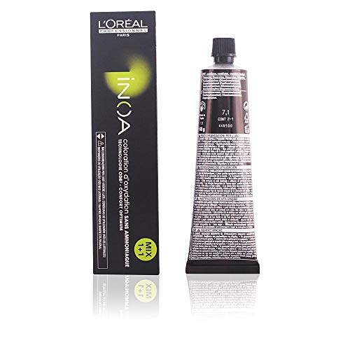 L"Oreal INOA Coloración permanente (7.1 Rubio ceniza) - 60 gr.