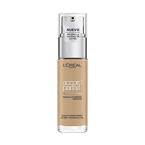 L'Oréal Paris Accord Perfect Maquillaje Fluido, Tono Beige Dore 3D - 30 ml