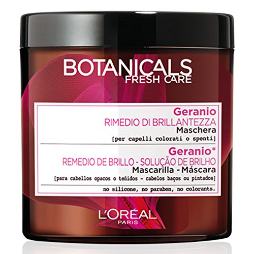 L'Oreal Paris Botanicals Mascarilla Remedio de Brillo, para cabellos opacos o teñidos - 200 ml