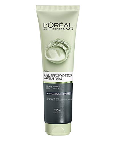 L'Oreal Paris Dermo Expertise - Arcillas puras gel limpiador detox, color negro - 150 ml