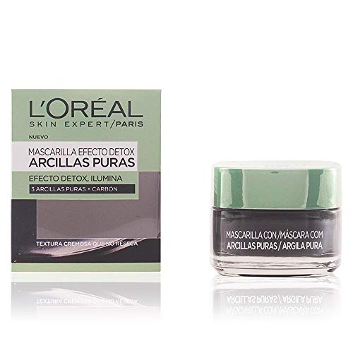 L'Oreal Paris Dermo Expertise - Arcillas puras mascarilla purificante, color negro - total 50 ml