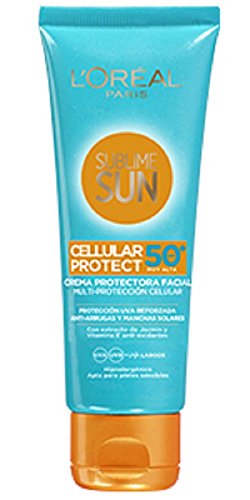 L'Oreal Paris Dermo Expertise Sublime Sun - Crema Protectora Facial Anti-Edad, Solar SPF 50, 75 ml