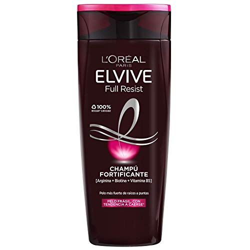 L'Oréal Paris Elvive Full Resist Champú Fortificante para Pelo Frágil con Tendencia a Caerse - 370 ml