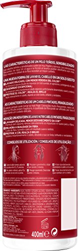 L'Oreal Paris Elvive Low Shampoo Champú, para cabello teñido - 400 ml