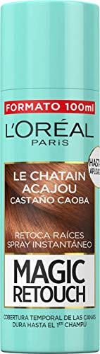 L'Oréal Paris Magic Retouch Spray Retoca Raíces y Canas, Castaño Caoba - 100 ml