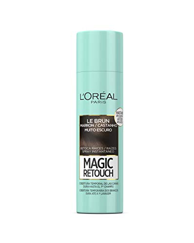 L'Oreal Paris Magic Retouch Spray Retoca Raí­ces y Canas, Tono Castaño Oscuro - 150 ml