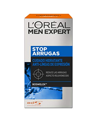 L'Oreal Paris Men Expert - Cuidado hidratante anti-arrugas de expresión Stop Arrugas, 50 ml
