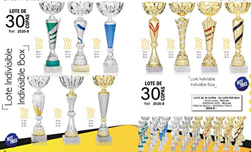 Lote 30 copas deportivas grabadas trofeos personalizados baratos