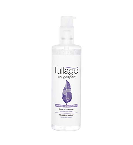 Lullage rougeXpert Gel Micelar Limpiador Desmaquillador Facial que Limpia Suavemente el Rostro con Acción Anti-Rojeces sin Jabón ni Alcohol, 200 ml