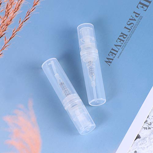 Lurrose 60pcs 2ml mini aerosol de perfume transparente recargable envases de perfume vacíos