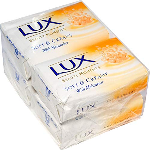 Lux Soft & Creamy Soap with Moisturiser 125g (Pack of 4 Bars)