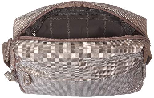 Mandarina Duck Md20, Bolso bandolera para Mujer, Beige (Beige/Taupe), 10x21x28.5 cm (B x H x T)