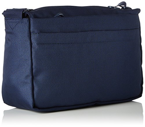 Mandarina Duck Md20 Minuteria, Bolso bandolera para Mujer, Azul (Dress Blue), 10x21x28.5 cm (B x H x T)