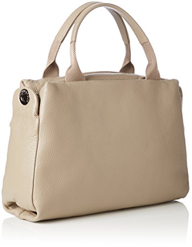 Mandarina Duck - Mellow Leather Tracolla, Shoppers y bolsos de hombro Mujer, Gris (Simply Taupe), 10x25x35 cm (B x H T)