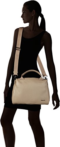 Mandarina Duck - Mellow Leather Tracolla, Shoppers y bolsos de hombro Mujer, Gris (Simply Taupe), 10x25x35 cm (B x H T)