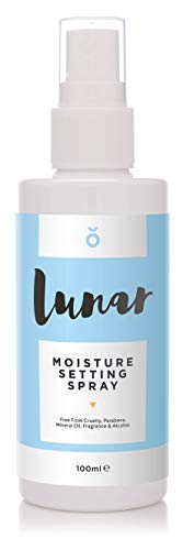 Maquillaje humedad Setting Spray por Lunar. Fijación acabado Spray para cara y piel 100 ml.