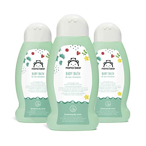 Marca Amazon- Mama Bear Gel de baño para bebés (Fórmula sin lagrimas), 3 botellas, 3x300ml