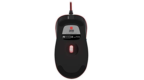 Mars Gaming MMEA7, Ratón Sensor Óptico 3200DPI, Oficial Olimpia Milano EA7, Rojo