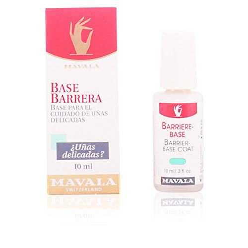 Mavala Base-Barrera | Base Coat | Base Protectora de Uñas | Tratamiento de Manicura para el Cuidado y la Protección de Uñas Delicadas, 10 ml