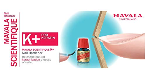 Mavala Científico K+ Endurecedor de Uñas Tratamiento para Evitar que las Uñas se Rompan o se Separen, 5 ml