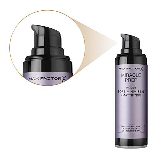 Max Factor, Base de maquillaje, Matificante y minimizador de poros - 1 Unidad, 30 ml (99240012252)