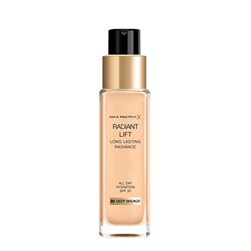 Max Factor, Base de maquillaje (Tono: 80 Deep Bronze, Pieles Oscuras) - 115 ml.