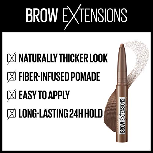 Maybelline New York Brow Extensions Stick de Cejas Tono 06 Deep Brown