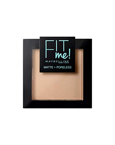 Maybelline New York Fit Me - Polvos Compactos Matificantes y Sin Brillos, Tono 130 Buff Beige