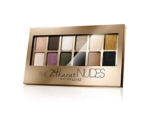 Maybelline New York The 24 Karat Nudes, Paleta de Sombras de Ojos