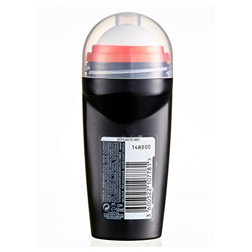Men Expert L 'Oréal Carbon Protect Ice Fresh Desodorante redonda hombre antihuellas 50 ml, pack de 6