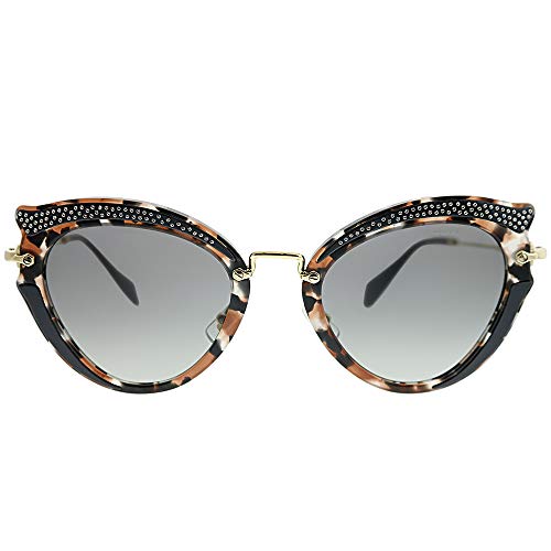 Miu Miu 0MU05SS 79A3M1 52 Gafas de sol, Marrón (Grey Havana/Brown/Grey), Mujer