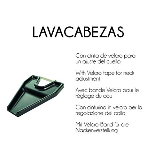 Mobiclinic, Lavacabezas portátil para silla de ruedas, para ancianos y discapacitados, Negro, Teja